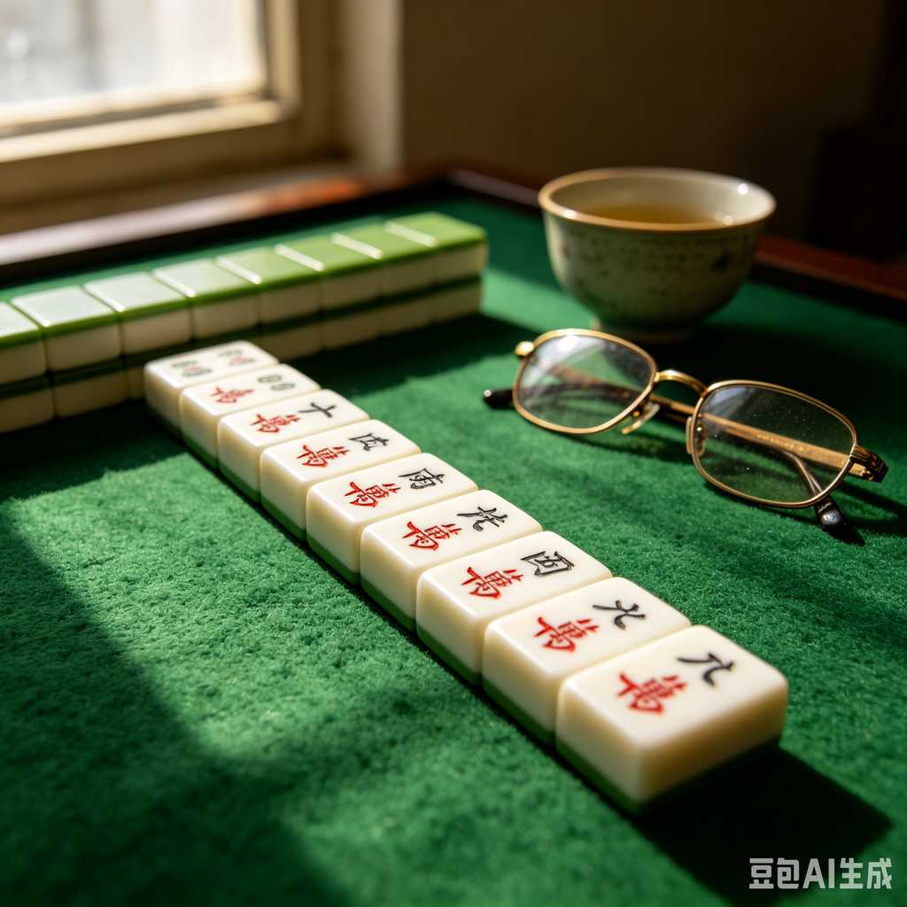artistic mahjong tiles set