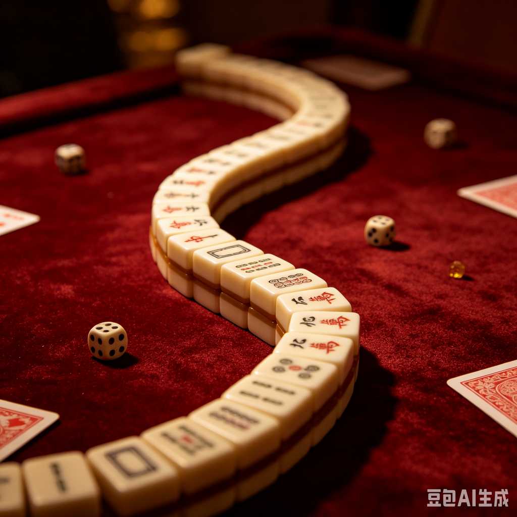 antique style mahjong set